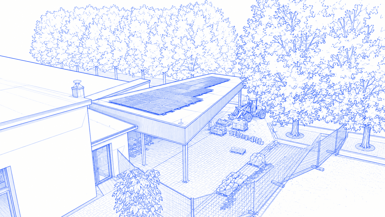 Préaux d'école photovoltaïques — Dieulouard (54)